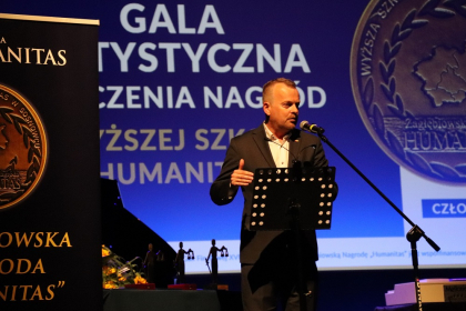 Gala artystyczna wyręczenia nagród Wyższej Szkoły Humanitas